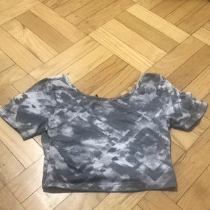 Grey Crop Top